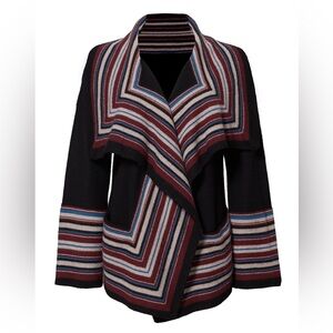 Joie Striped Dagna Sweater Small Wool Cardigan